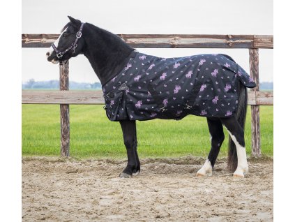Deka výběhová Lize QHP, 100 g, black/violet
