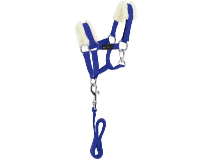 Set ohlávky a vodítka Pony Academy Equithème, mini, royal blue