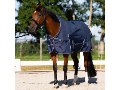Deka výběhová Basic IRH Imperial Riding, s vyšším krkem, s fleecem, navy