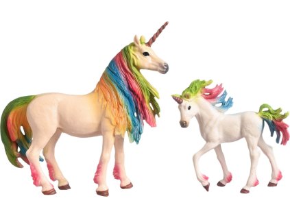 Figurka jednorožci Magic Imperial Riding, 2 ks, rainbow