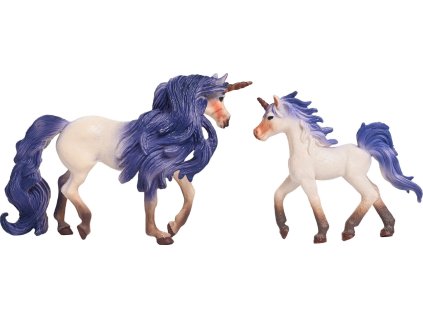 Figurka jednorožci Magic Imperial Riding, 2 ks, purple