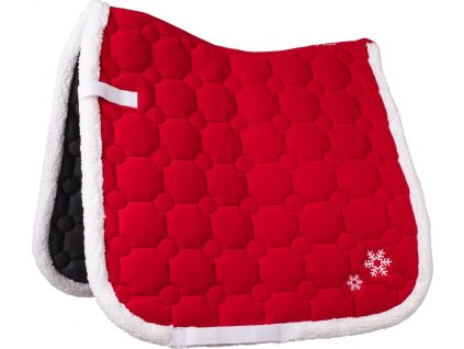 Dečka podsedlová HKM, všestranná, vánoční, red