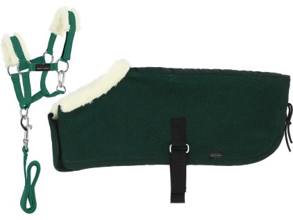 Sada ohlávky a deky Pony Academy Equithème, mini, dark green