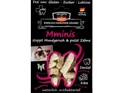 Tyčinky pro kočky Mminis Q-Chefs, dentální, 63 g