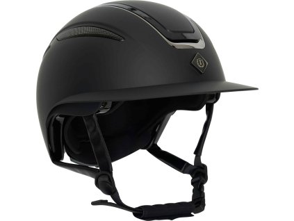 Helma jezdecká Olania Deluxe Imperial Riding, širší kšilt, černá