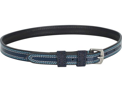 Řemínky ke špornám Glimmer Imperial Riding, pár, navy glitter