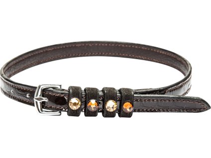 Řemínky ke špornám Pardouz Imperial Riding, pár, brown/brown croco