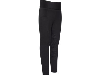 Legíny jezdecké Tessy Imperial Riding, s gripem, dětské, černé