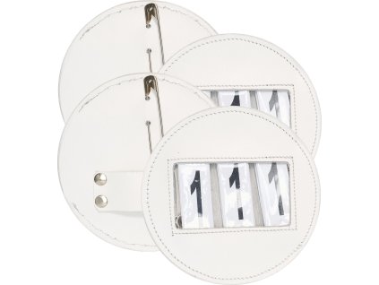 Číslo startovní Round Imperial Riding, 2 ks, bílé