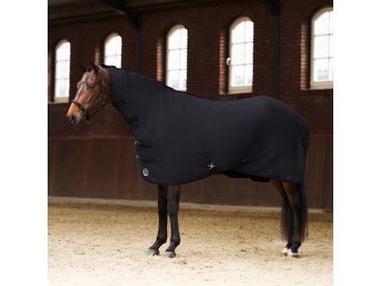Deka odpocovací Fundamental Imperial Riding, s krkem, černá