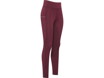 Legíny jezdecké El Capone Imperial Riding, s gripem, dámské, bordeaux