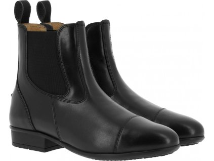 Pérka kožená Chic Equithème, pro dospělé, černá