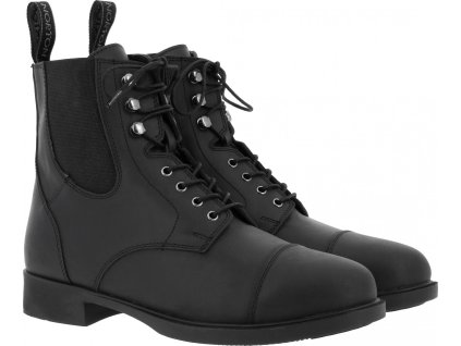 Pérka kožená Nîmes Norton, se šněrováním, pro dospělé, černá