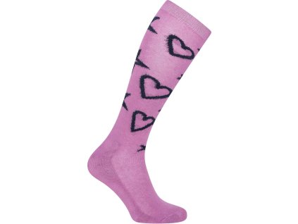 Podkolenky Cosy Hearts Imperial Riding, pár, bloom pink