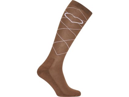 Podkolenky Heart Imperial Riding, pár, walnut