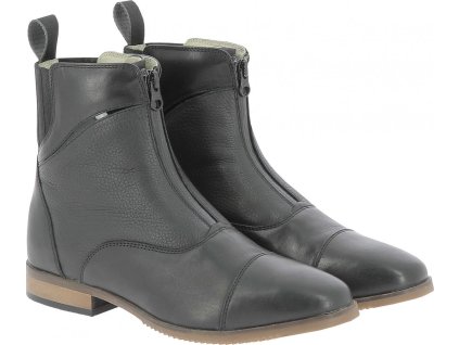 Pérka kožená Wavy Equithème, se zipem, pro dospělé, černá