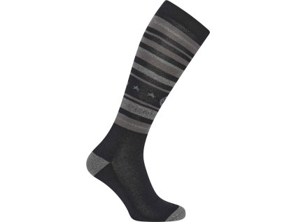 Podkolenky Stripy Sparkle Imperial Riding, pár, černé