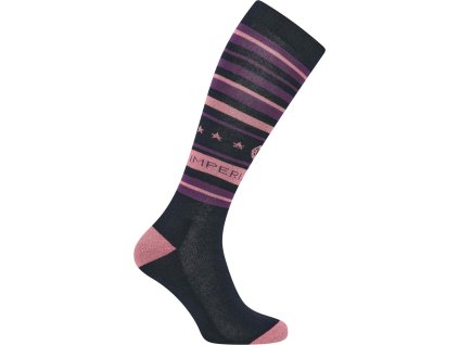Podkolenky Stripy Sparkle Imperial Riding, pár, navy