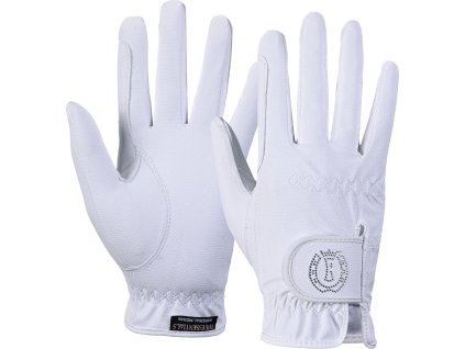 Rukavice Crystal Essentials Imperial Riding, bílé