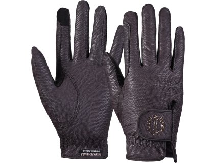 Rukavice Crystal Essentials Imperial Riding, hnědé