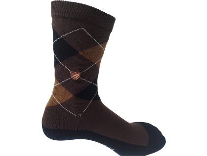 Ponožky Queen of Diamonds Imperial Riding, pár, dětské, hnědé