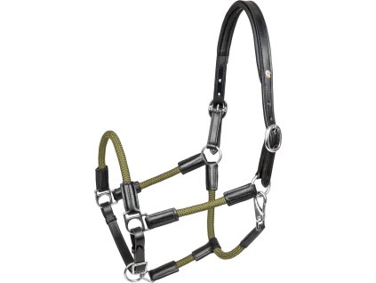 Ohlávka kožená Nevada X-Line Waldhausen, black/green