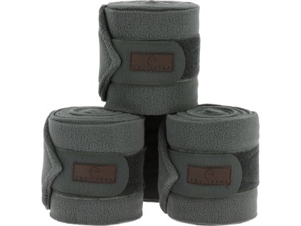 Bandáže Polo Equithème, 4 ks, 3 m, grey