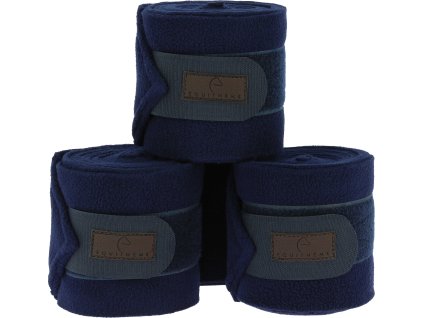Bandáže Polo Equithème, 4 ks, 3 m, navy
