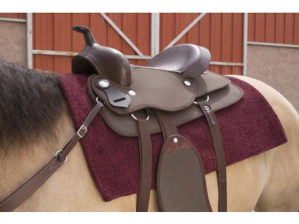 Dečka podsedlová Navajo Westride, westernová, burgundy