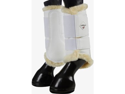 Kamaše drezurní LeMieux, s beránkem, pár, bílé