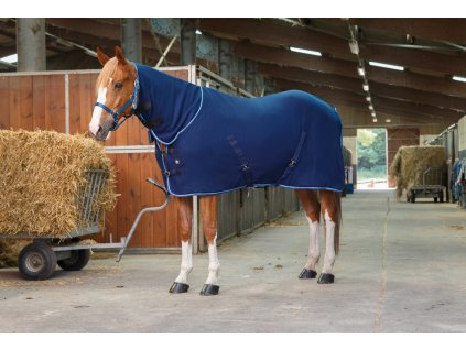 Deka odpocovací Combo Riding World, s krkem, navy/sky blue