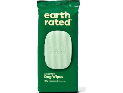 Ubrousky vlhčené pro psy Earth Rated, bez parfemace, 100 ks