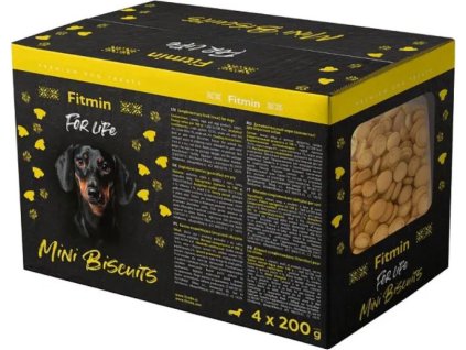 Piškoty pro psy Fitmin, mini, 4x200 g