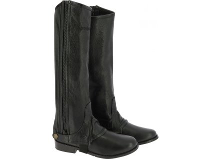 Minichapsy kožené Equithème, černé