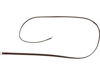 Otěže ke gogue Riding World, kožené, havana