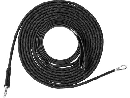 Otěže dlouhé Riding World, 500 cm, černé