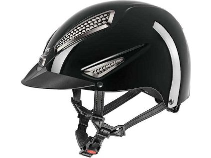 Helma jezdecká Perfexxion3 Uvex, black glitter