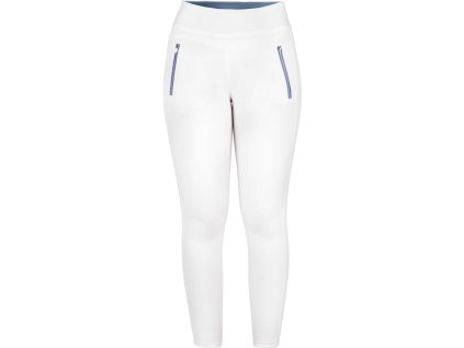 Legíny jezdecké Raphaelle Riding World, s gripem, dámské, bílé