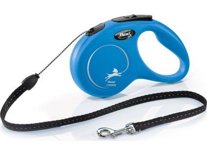 Vodítko Classic NEW FLEXI, lanko, 5 m/12 kg, modré