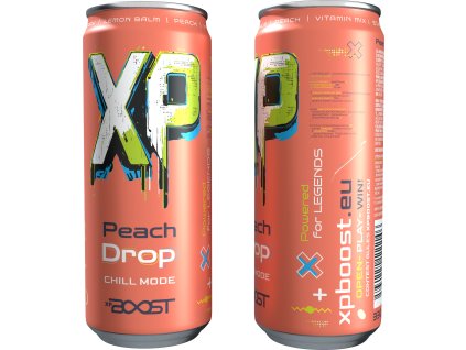 Nápoj ovocný XP BOOST, broskvový, 330 ml
