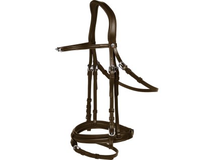 Uzdečka X-Line Charmbit Waldhausen, hnědá