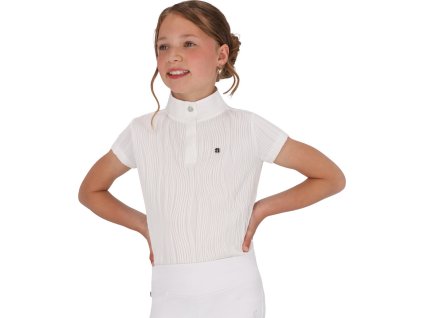 Triko závodní Kynlee QHP, dětské, bílé