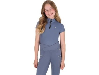 Triko Aubree QHP, dětské, misty blue (Velikost 152)