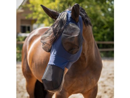 Maska proti hmyzu Super bug QHP, s ochranou uší a nozder, navy