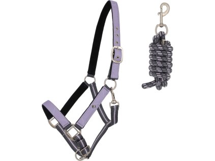 Set ohlávky s vodítkem QHP, lavender haze