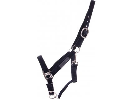 Ohlávka Lined QHP, černá (Velikost PONY)