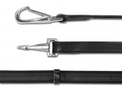 Otěže X-Line Non-Slip w/Carabiner Waldhausen, 120/140 cm, černé