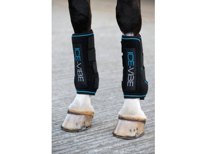 Kamaše ICE-VIBE Horseware, pár, black/aqua