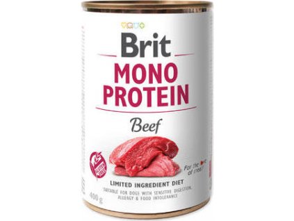 Konzerva pro psy Brit, Mono Protein Beef, 400 g