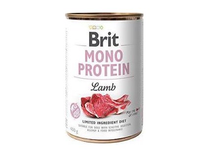 Konzerva pro psy Brit, Mono Protein Lamb, 400 g